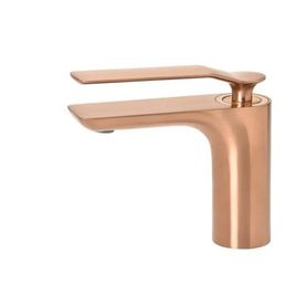 Misturador Monocomando para Lavatório de Mesa Bica Baixa Rainbow Brushed Rose Gold