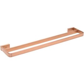 Porta Toalha Duplo Rainbow Brushed Rose Gold