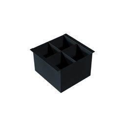 Porta Talheres com Divisoria 15cm Black