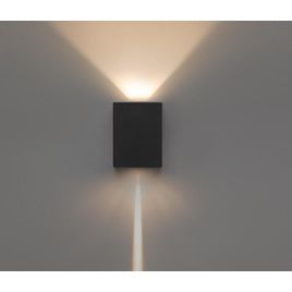 Arandela Effekt 1 Facho Aberto 8w 3000k Preto
