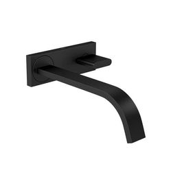 Torneira para Lavatório de Parede com Chapa Polo Black Matte