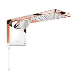 Chuveiro Acqua Duo Ultra Eletrônico Com Ducha 220V 7800W Branco e Rose Gold