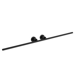 Porta Toalha com Barra Dupla Slim Black Matte