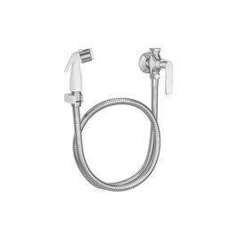 Ducha Higiênica com Registro Gatilho Branco Flex Plus Cromado