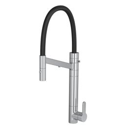 Misturador Monocomando para Cozinha de Mesa com Filtro Twin Colore Cromado e Preto
