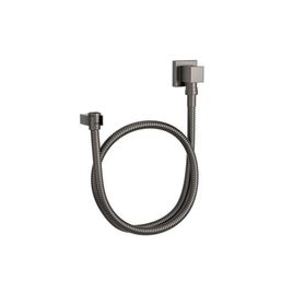 Kit Flexível Quadrado com Suporte para Ducha Manual Dark Antracite