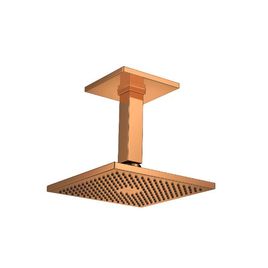 Chuveiro com Tubo de Teto Quadrado Red Gold
