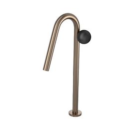 Torneira para Lavatório de Mesa Bica Alta Orbe Corten e Black Matte