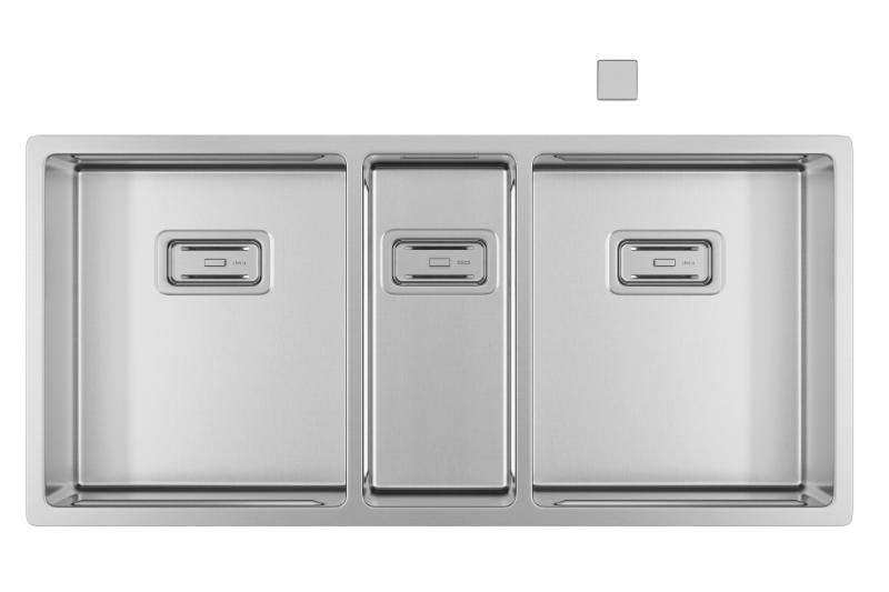 Cuba Tripla de Cozinha Wish 93 Inox 930X440X201 - São Geraldo