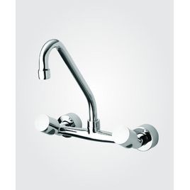 Misturador para Cozinha de Parede Onda Cromado