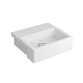Cuba de Semiencaixe Retangular com Mesa Branco - L.733.17