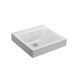 Cuba de Apoio/Sobrepor Quadrada Branco - L.98.17