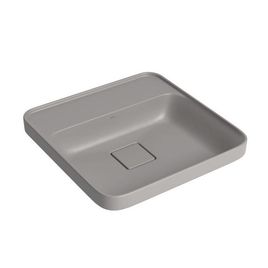 Cuba Sobrepor Quadrada com Mesa Cinza Antracite - L.21040.M.85