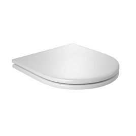 Assento Poliéster Slow Close Lk/Nuova/Carrara/Level Branco / Black Matte