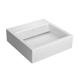 Cuba de Apoio Quadrada com Mesa e Válvula Oculta Branco - L.86.17
