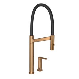 Misturador Monocomando para Cozinha de Mesa Colore Red Gold e Preta