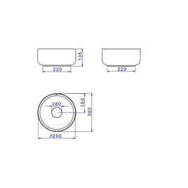 Cuba de Apoio Redonda Soft Antracite - L.12030.85