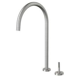 Misturador Monocomando para Cozinha de Mesa Bica Alta Mix & Match Acionamento Joystick Inox Escovado