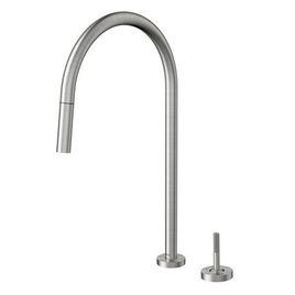 Misturado Monocomando para Cozinha com Ducha Retratil Joystick Mix & Match Inox Escovado
