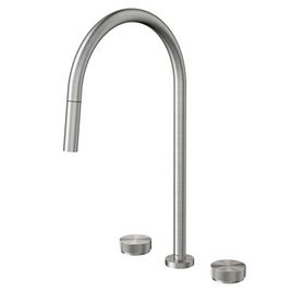 Misturador para Cozinha de Mesa com Ducha Retrátil Mix & Match Inox Escovado