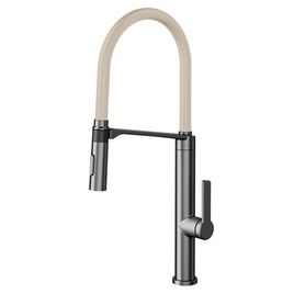 Misturador Monocomando para Cozinha de Mesa Doc Grafite Escovado e Areia