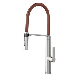 Misturador Monocomando para Cozinha de Mesa Doc Inox Escovado e Corten
