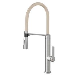 Misturador Monocomando para Cozinha de Mesa Doc Inox Escovado e Areia