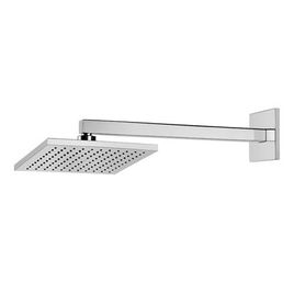 Chuveiro com Tubo de Parede Square Cromado
