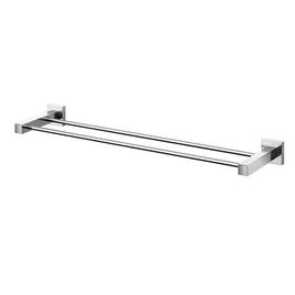 Porta Toalha com Barra Dupla 60cm Square Cromado