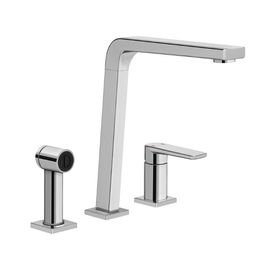 Misturador Monocomando para Cozinha de Mesa com Ducha Manual Bistrô Cromado