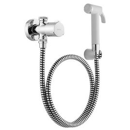 Ducha Higiênica com Registro e Derivação Gatilho Branco  Riva Cromado
