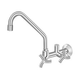Torneira para Cozinha de Parede com Saída para Filtro 1/2 e 3/4 Primor Cromado