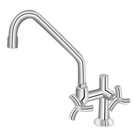 Torneira para Cozinha de Mesa Bica Alta com saída para filtro 1/2" Primor Cromado