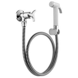 Ducha Higiênica com Registro Gatilho Branco Trio Cromado