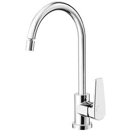 Misturador Monocomando para Cozinha de Mesa Bica Alta Lift Cromado