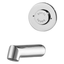 Torneira para Lavatório de Parede Antivandalismo Alta Pressão/Baixa Pressão 135mm Cromado