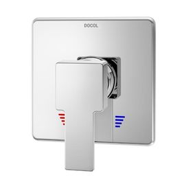 Acabamento Monocomando para Chuveiro e Ducha Higiênica Alta Pressão 1/2 Edge Cromado