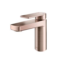 Misturador Monocomando para Lavatório de Mesa Bica Baixa Argon Cobre Escovado