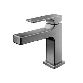 Misturador Monocomando para Lavatório de Mesa Bica Baixa Edge Grafite Escovado