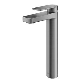 Misturador Monocomando para Lavatório de Mesa Bica Alta Argon Grafite Escovado