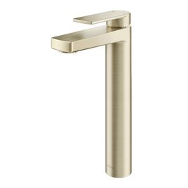 Misturador Monocomando para Lavatório de Mesa Bica Alta Argon Níquel Escovado
