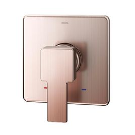 Acabamento Monocomando para Chuveiro e Ducha Higiênica Alta Pressão 1/2 Edge Cobre Escovado