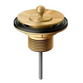 Válvula de Escoamento Universal Arte com Tampa de Metal Ouro Escovado