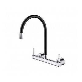Misturador para Cozinha de Parede Spice Cromado e Preto