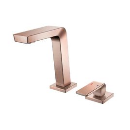 Misturador Monocomando para Lavatório de Mesa Bica Baixa Vougan Cobre Escovado