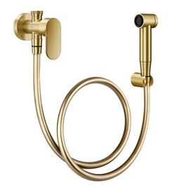 Ducha Higiênica com Registro e Derivação Kaila Ouro Escovado