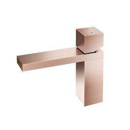 Misturador Monocomando para Lavatório de Mesa Bica Baixa Minima Cobre Escovado