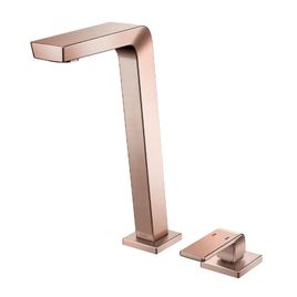 Misturador Monocomando para Lavatório de Mesa Bica Alta Vougan Cobre Escovado