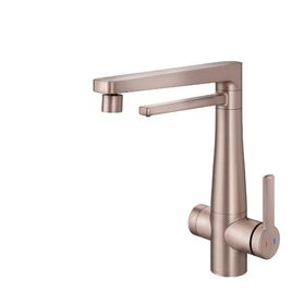 Misturador Monocomando para Cozinha de Mesa com Purificador Vitalis Cobre Escovado