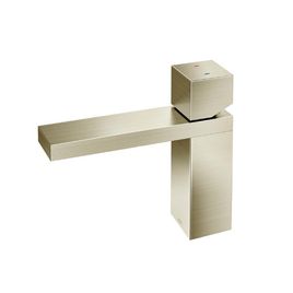 Misturador Monocomando para Lavatório de Mesa Bica Baixa Minima Níquel Escovado